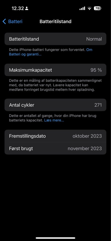 iPhone 15 Pro, 256 GB, grå