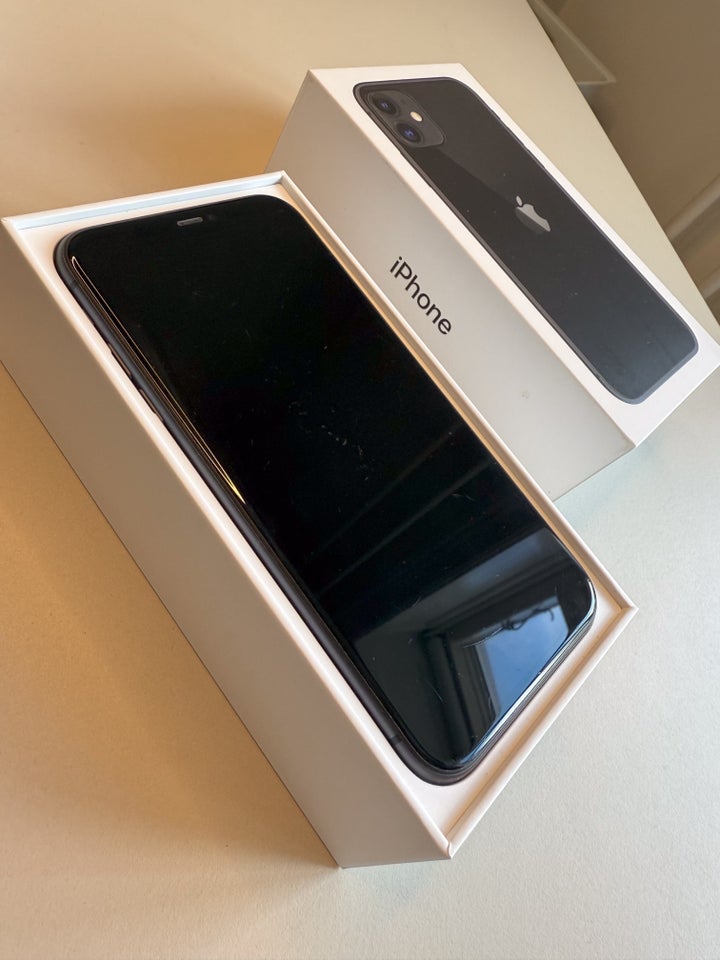 iPhone 11, 256 GB, sort