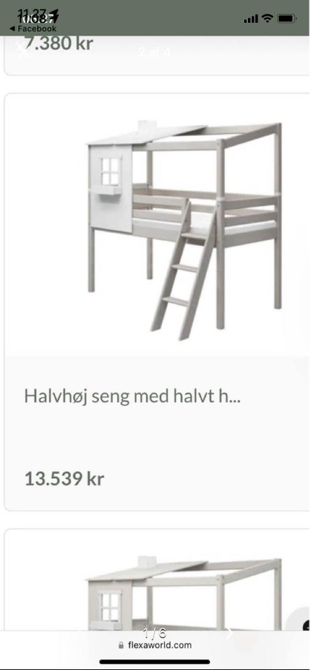 Halvhøj seng, Flexa hus seng