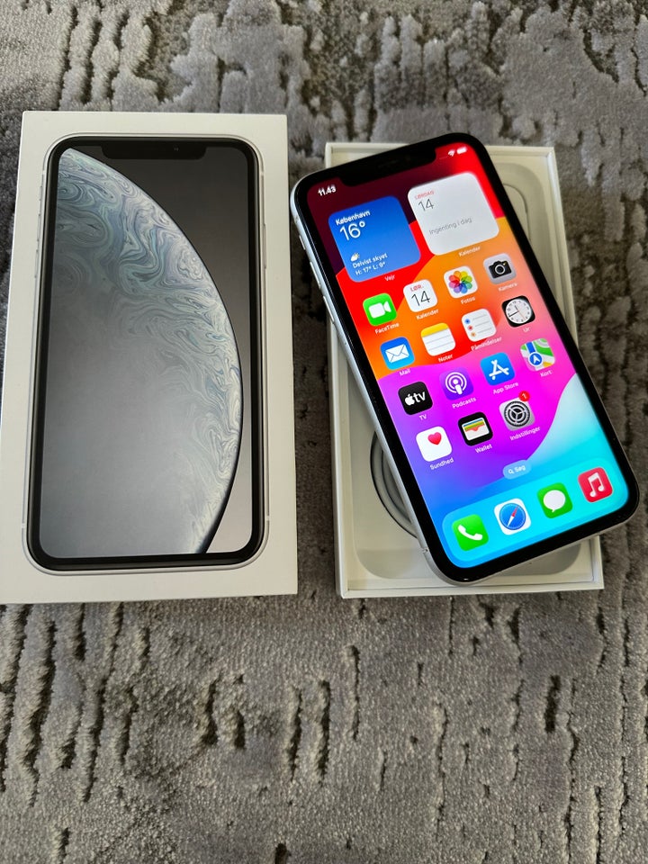 iPhone XR, 256 GB, hvid