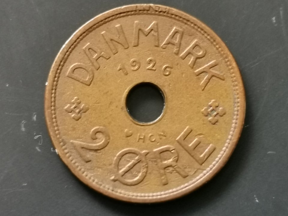 Danmark, mønter, 2 øre