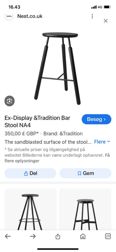 Barstol Tradition bar Stool NA4