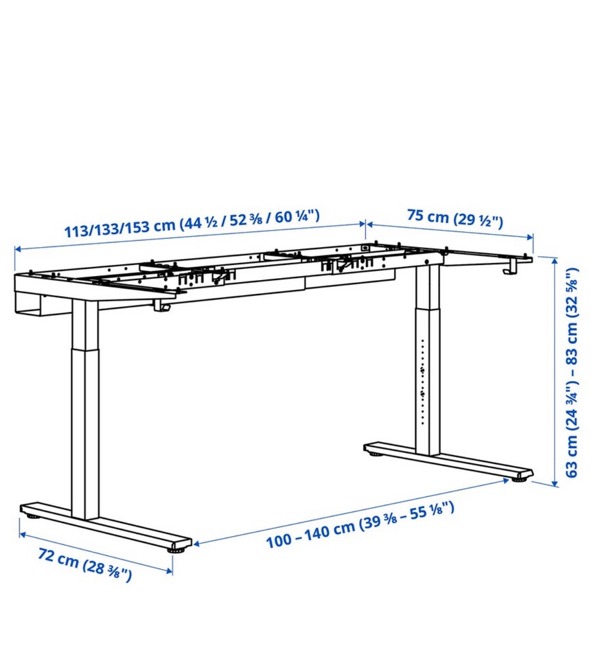 Skrive-/computerbord, Ikea -