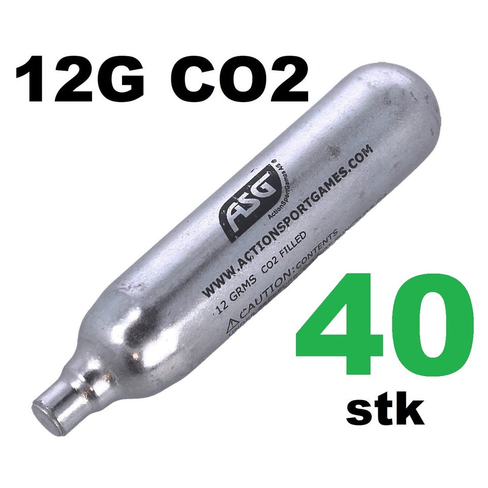 Hardballudstyr, 40 x 12g CO2 ASG