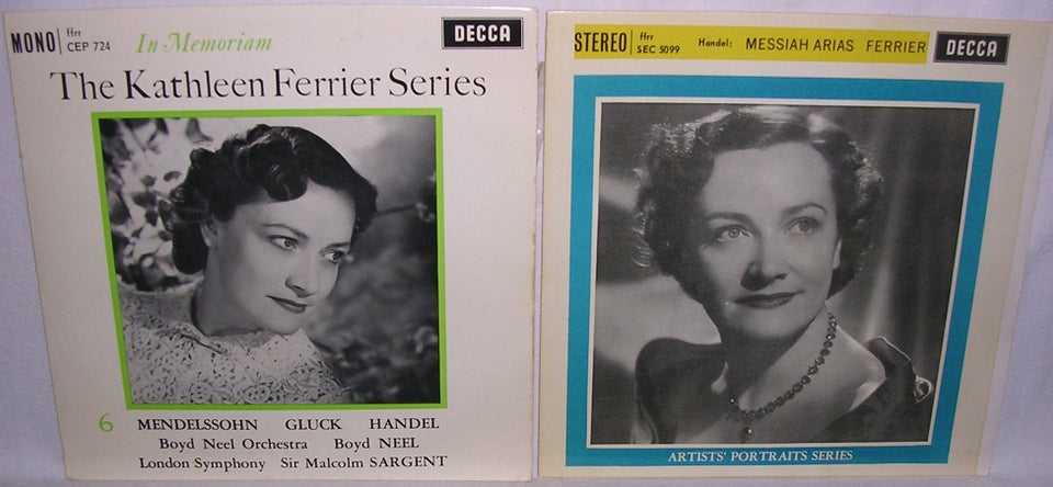 LP, Kathleen Ferrier, Blandet