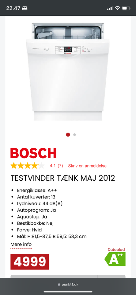 Bosch SMU50M62SK/73 indbygning