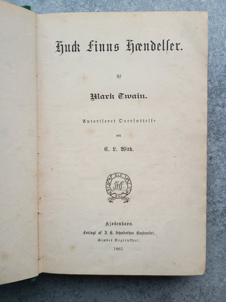 Huck Finns Hændelser, Mark Twain,