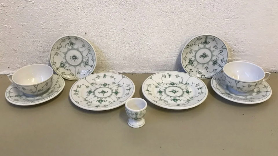 Porcelæn Tekop Kop Tallerken