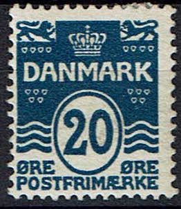 Danmark, ustemplet, bogtryk