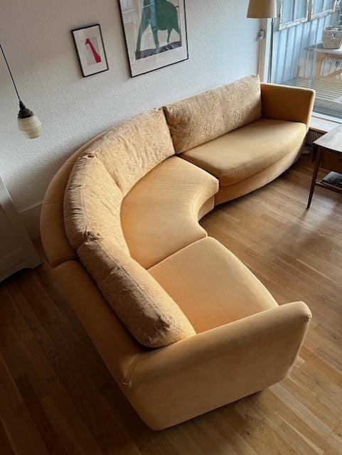 Buet gul/orange designersofa