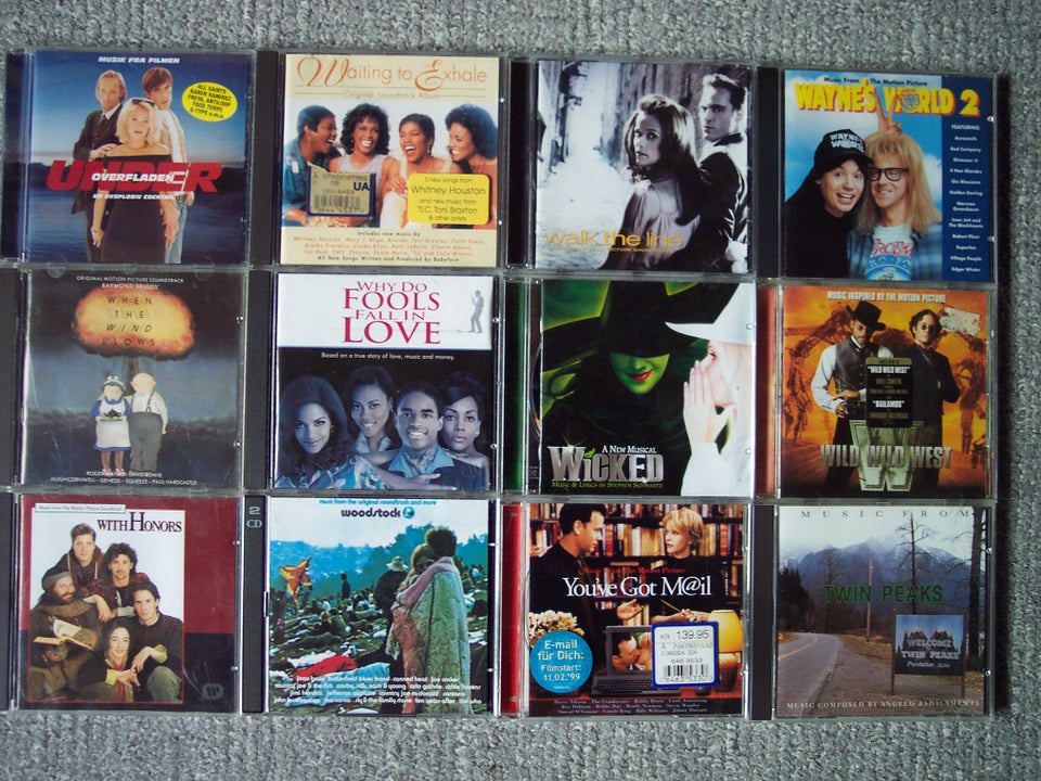 .100 Film CD-SOUNDTRACKs sælges