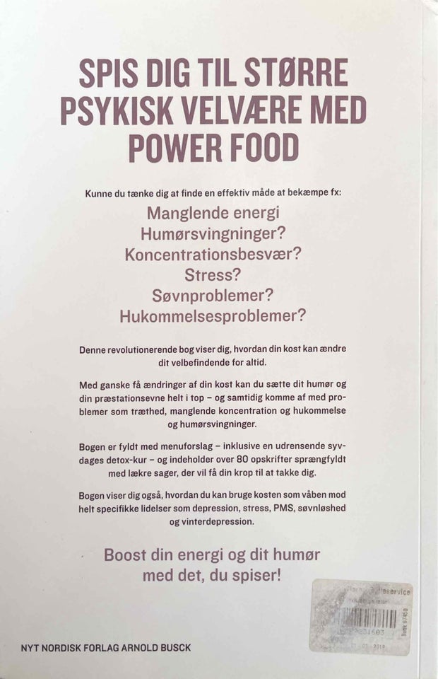 Psykisk Velvære med powerfood