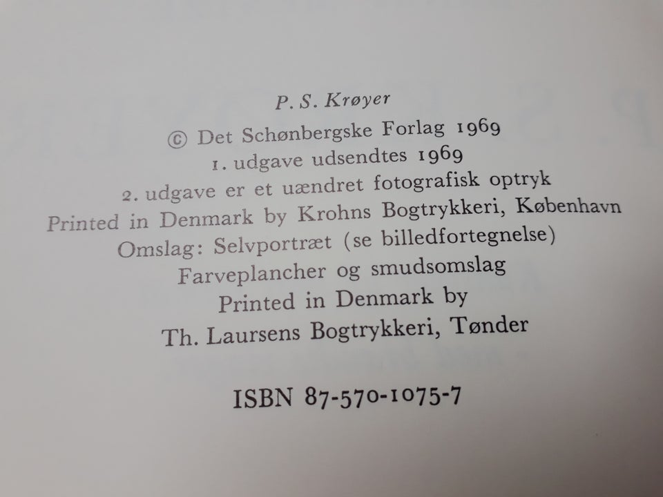 P. S. Krøyer Biografi, emne: kunst