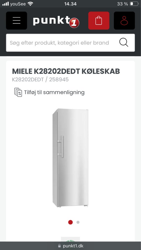 Køle/svaleskab, Miele