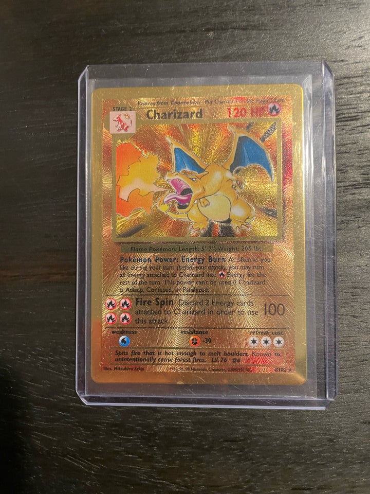 Samlekort, Charizard Gold metal