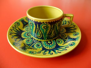 Keramik Kop og tallerken