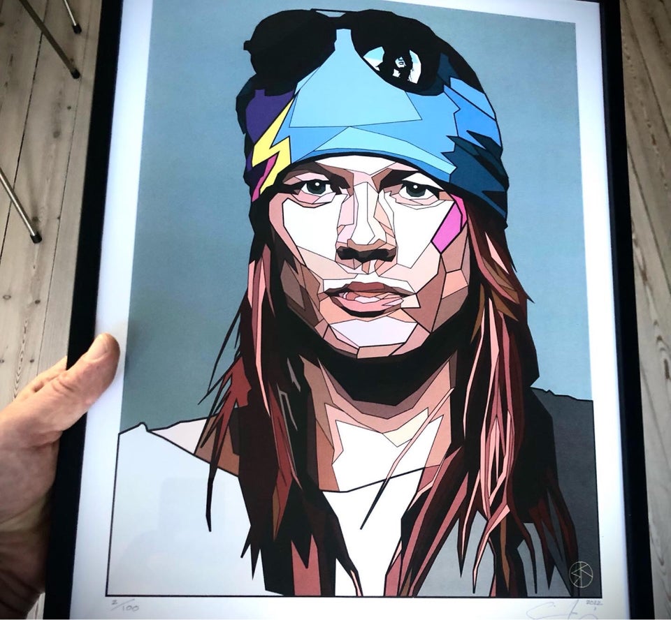 Grafisktryk, SK, motiv: Axl Rose