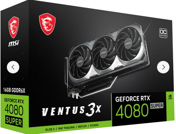 RTX 4080 Super Ventus 3X OC MSI, 16 GB