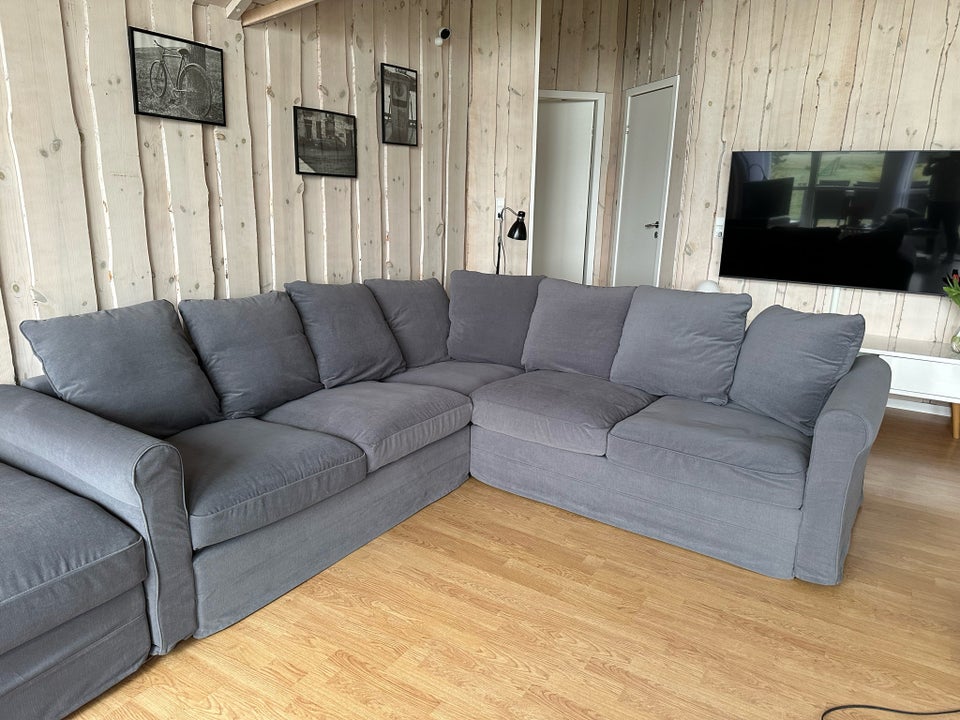 Hjørnesofa stof 5 pers