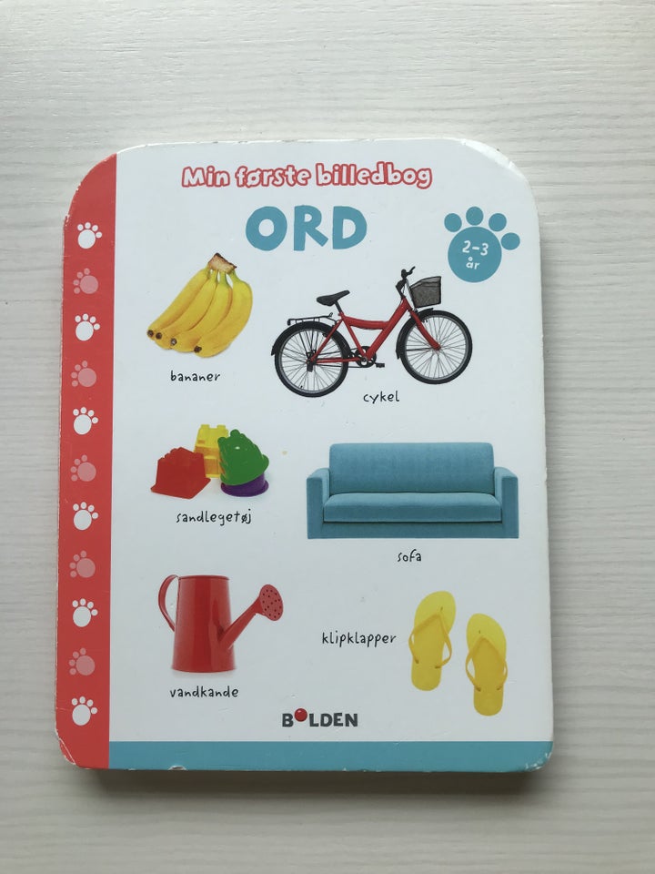 Min første billedbog Ord Bolden