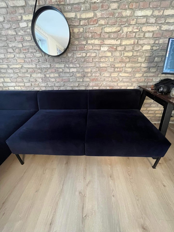 Sofa velour 3 pers