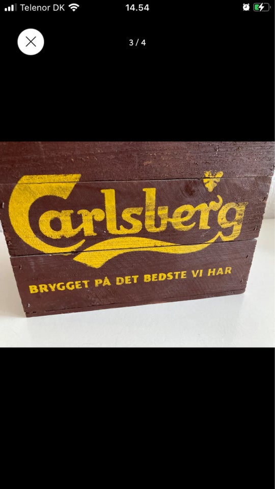 Gl Carlsberg ølkasse Carlsberg