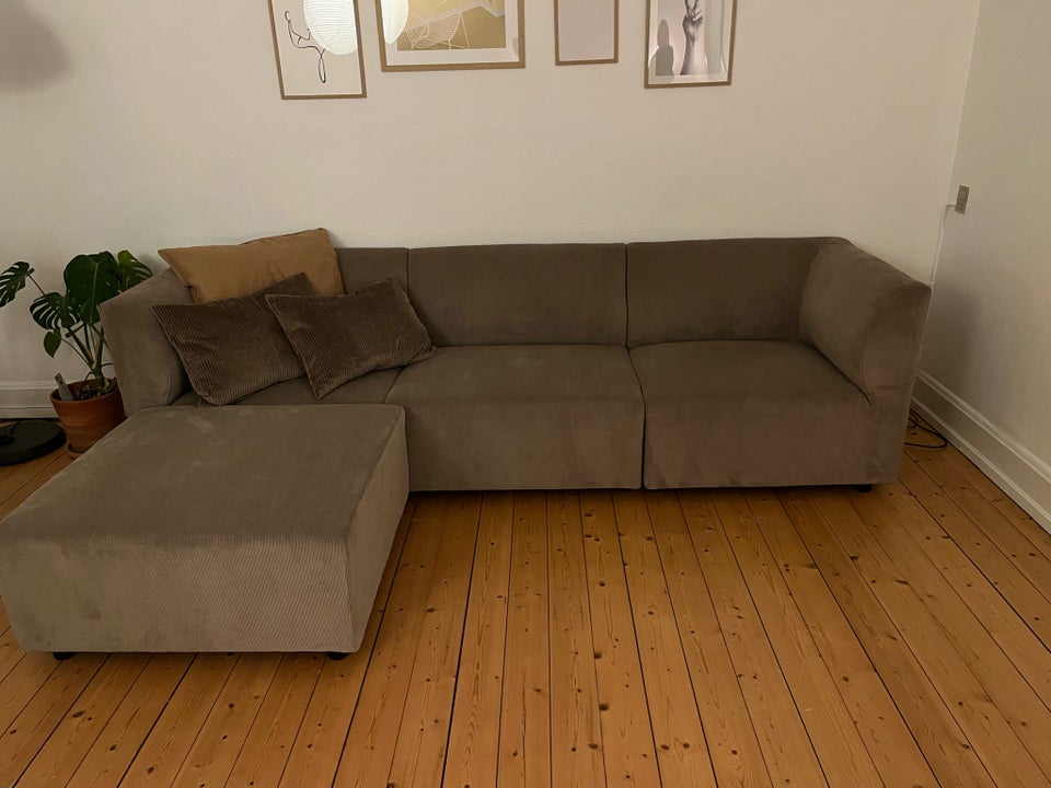 Sofa, velour, 3 pers.