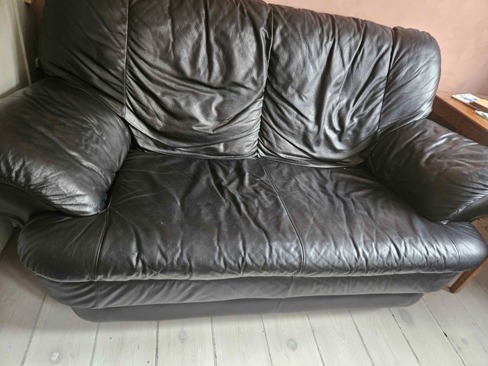 Sofa, læder, 2 pers.