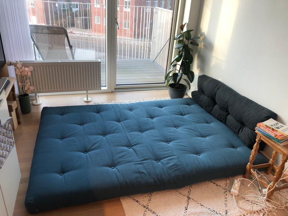 Futon, Karup, b: 140 l: 200 h: 10