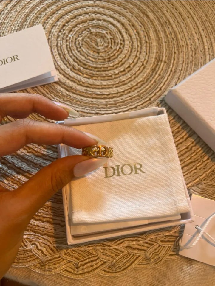 Fingerring, forgyldt, Dior