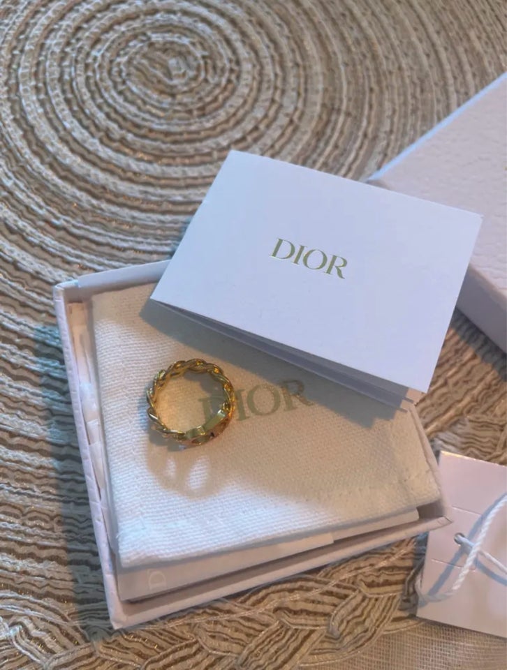 Fingerring, forgyldt, Dior