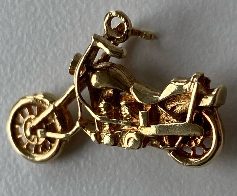 Charms, guld, Motorcykel