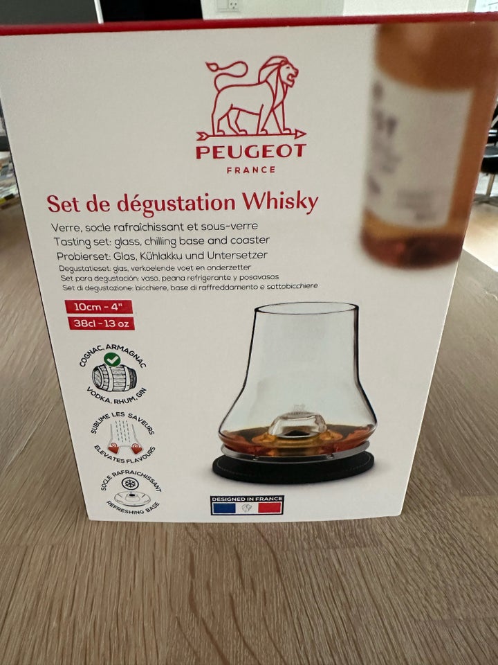 Glas Whiskyglas Peugeot