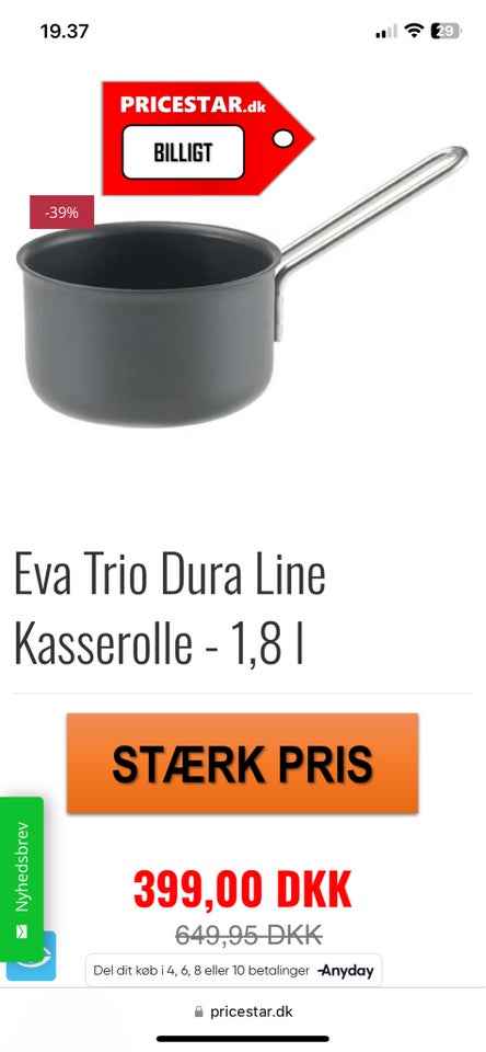 Gryde, Eva Trio Dura Line