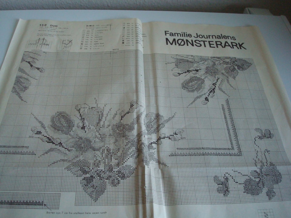 Broderi Mønsterark fra Familie