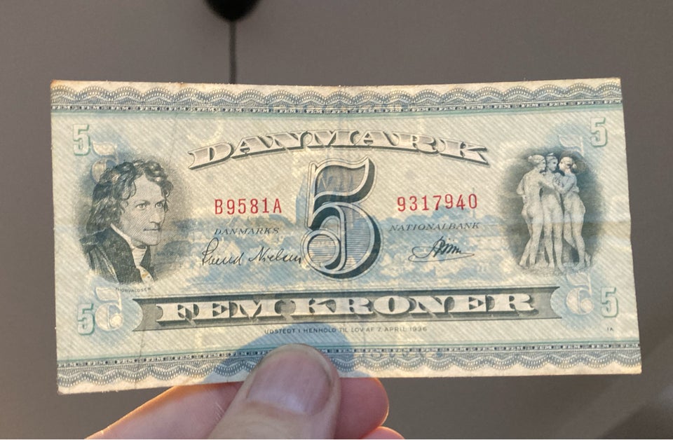 Danmark, sedler, 5 kr