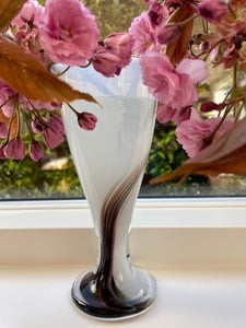 Glas Glaskunst vase Vintage