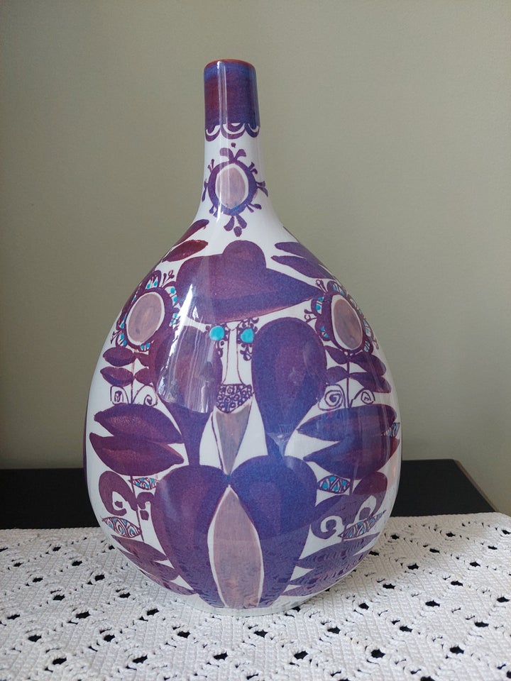 Fajance, Vase, Aluminia