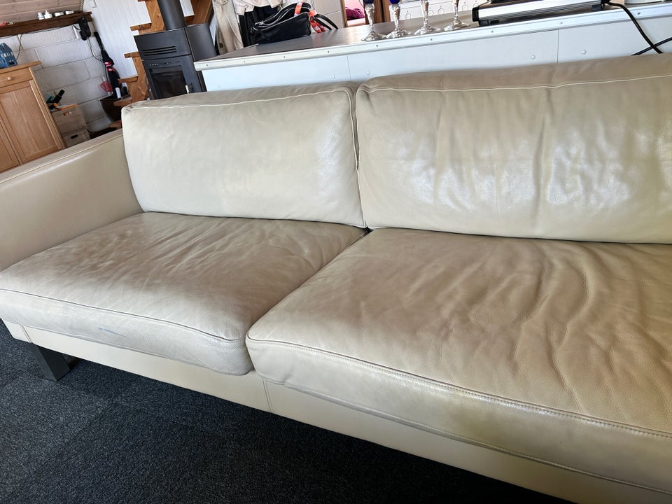 Sofa læder 4 pers