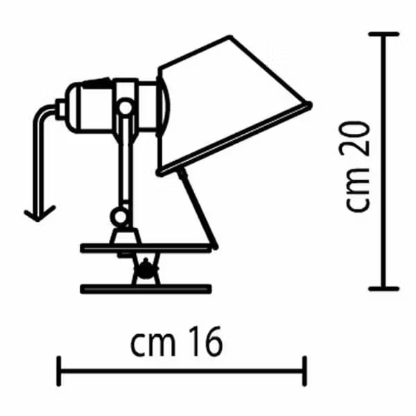 Væglampe, Artemide Tolomeo