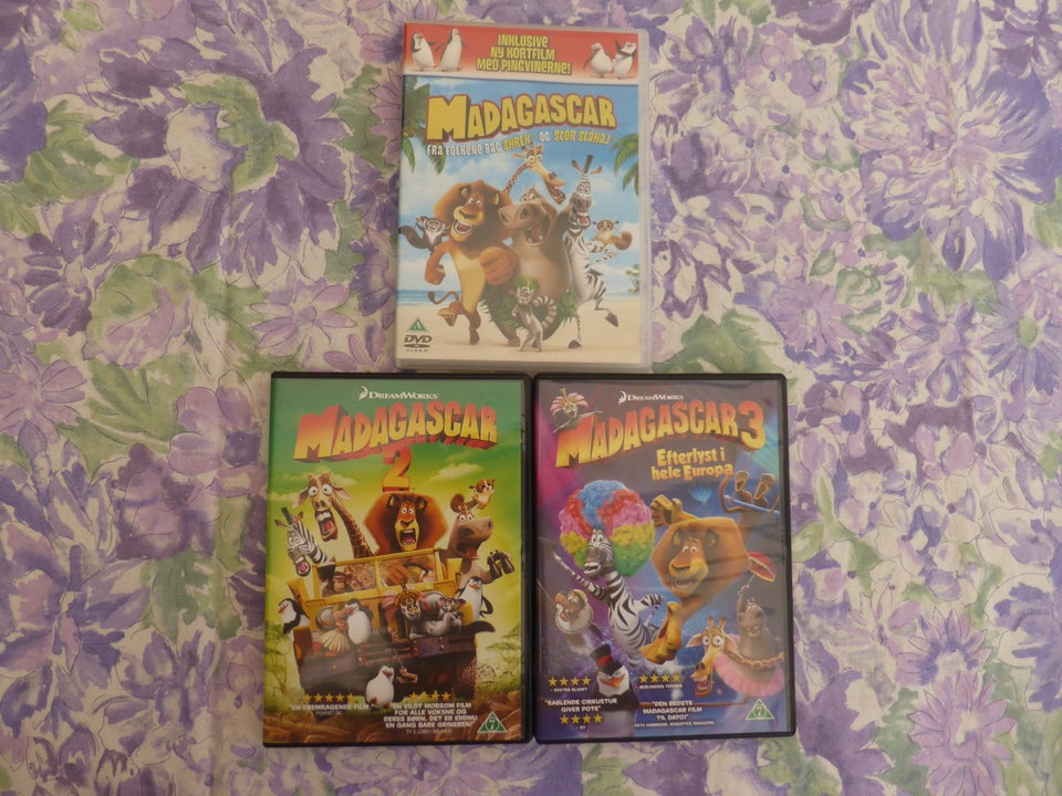 Madagaskar 1-3 DVD animation