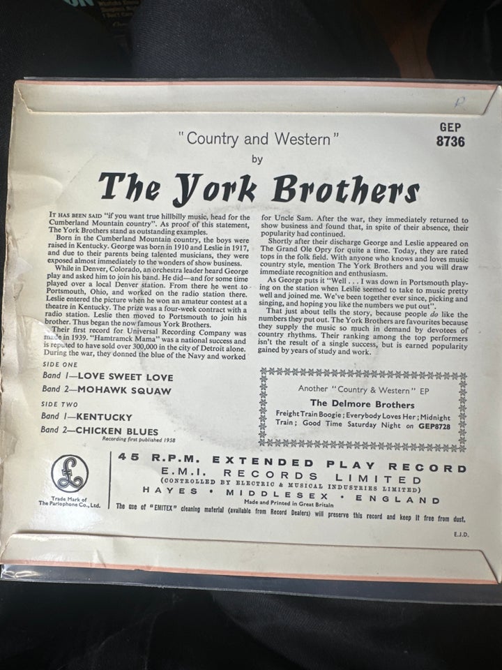 EP, The York Brothers