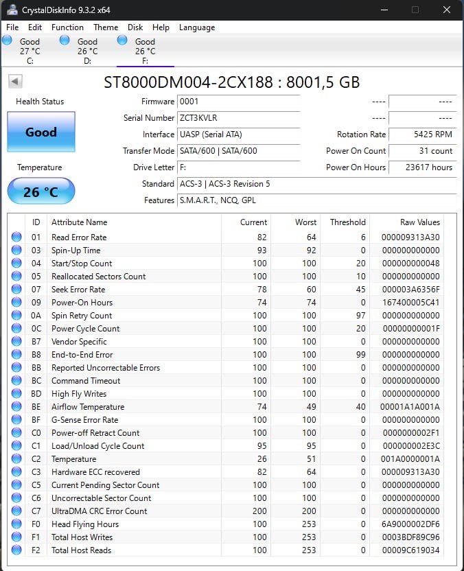 SEAGATE 8000 GB God