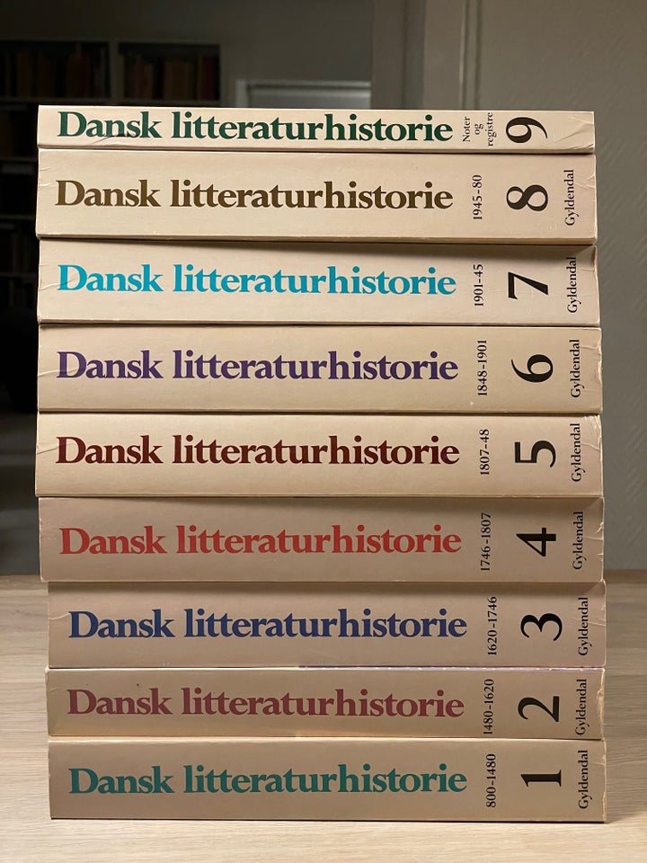 Dansk litteraturhistorie 1-9,