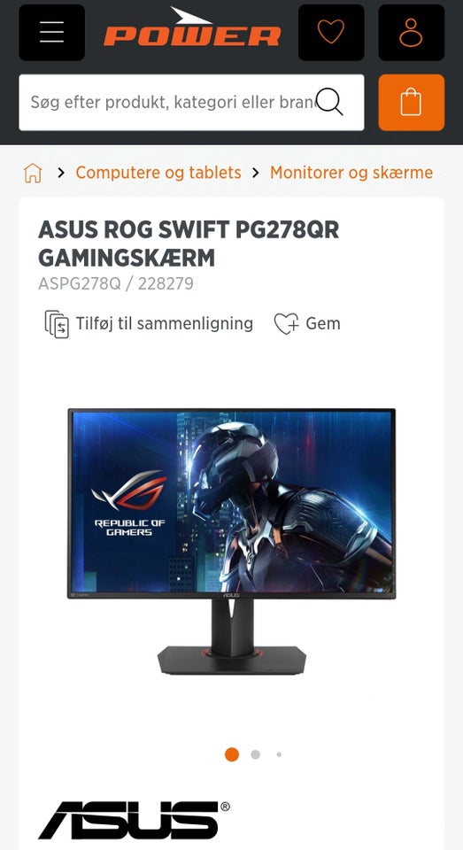 ASUS ROG SWIFT PG278QR fladskærm