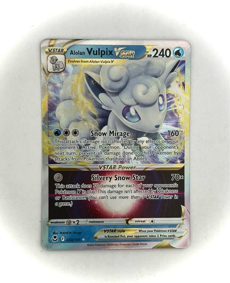 Samlekort, Alolan vulpix vstar