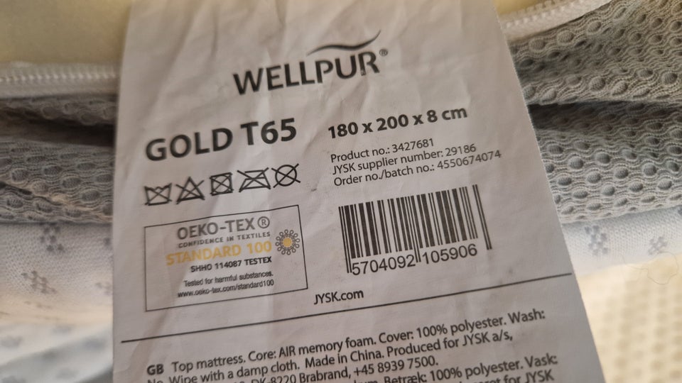 Topmadras, memory Gold T65 Wellpur