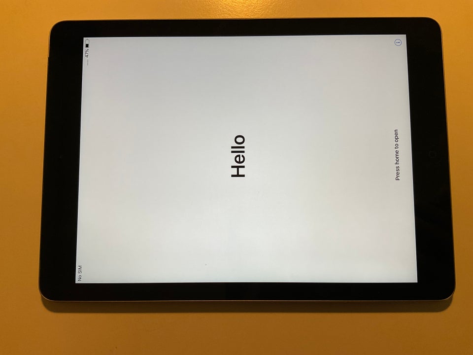 iPad Air, 16 GB, sort