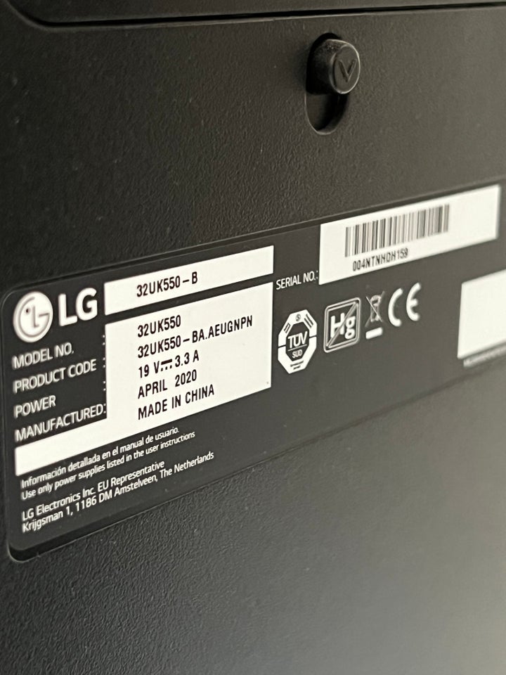 LG, 32UK550-B, 32 tommer