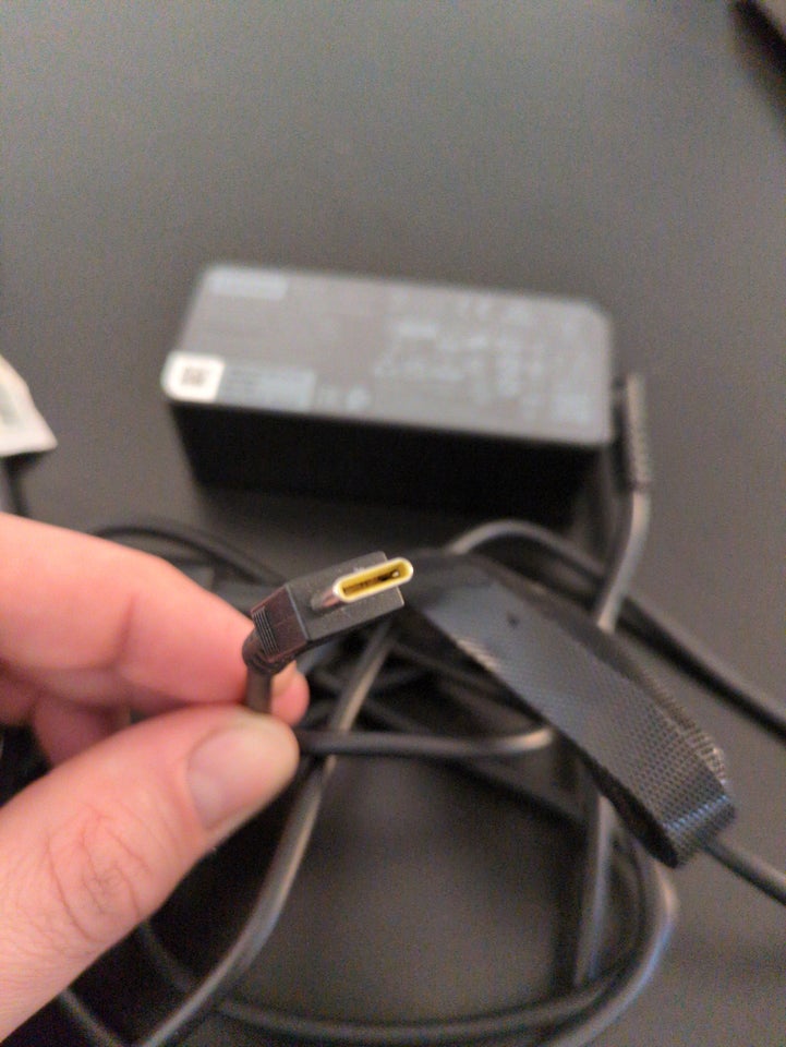 Oplader, Lenovo 45W USB-C, Perfekt